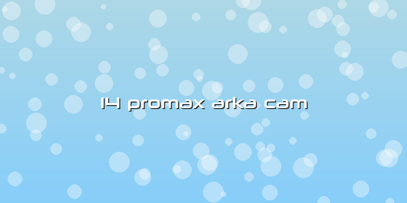 14 Promax Arka Cam