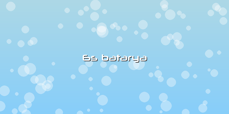 6s Batarya