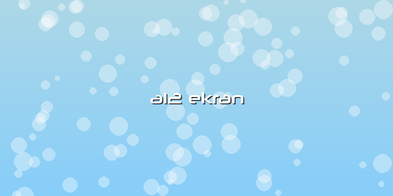 A12 Ekran