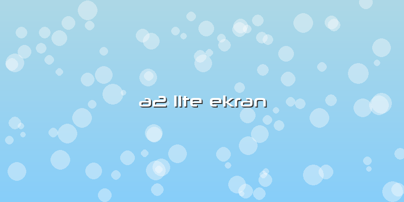 A2 Lite Ekran