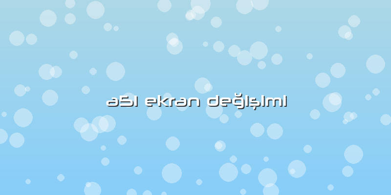 A51 Ekran Değişimi