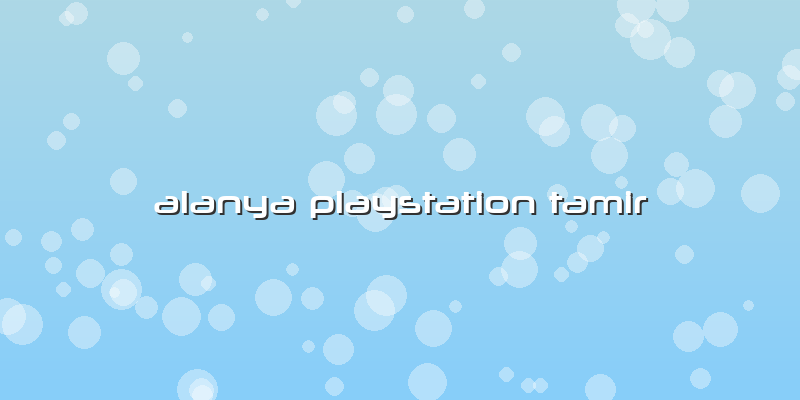 Alanya Playstation Tamir