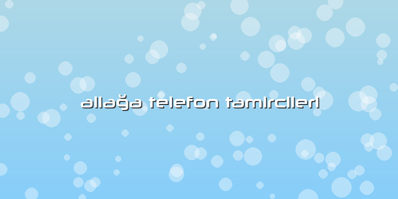 Aliağa Telefon Tamircileri