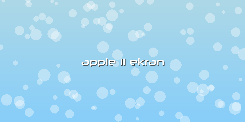 Apple 11 Ekran