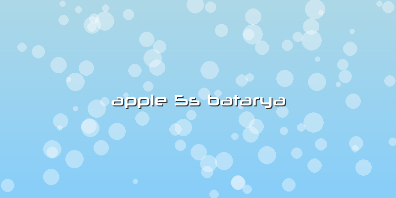 Apple 5s Batarya
