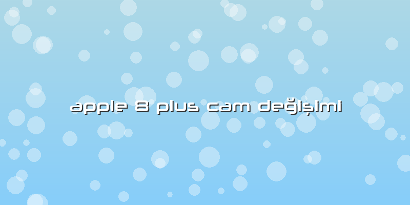 Apple 8 Plus Cam Değişimi