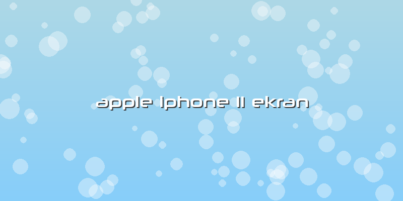 Apple Iphone 11 Ekran