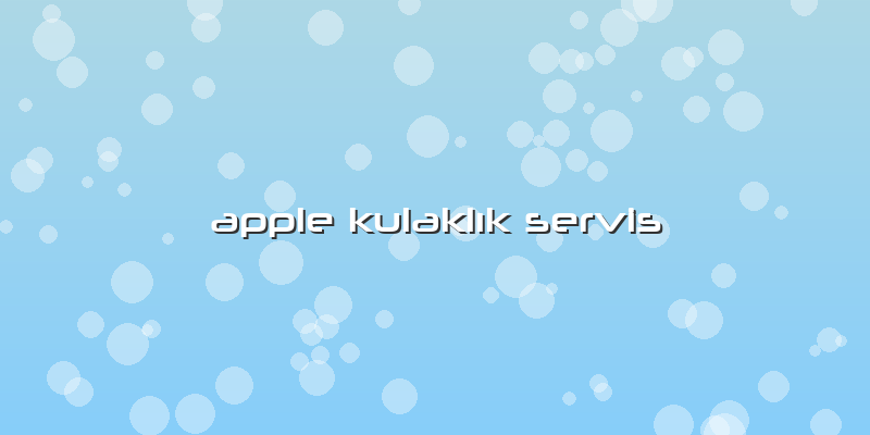 Apple KulaklÄ±k Servis