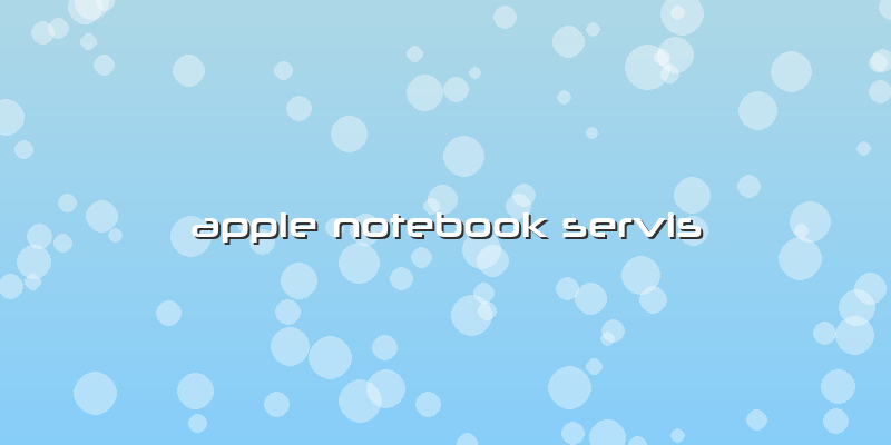 Apple Notebook Servis