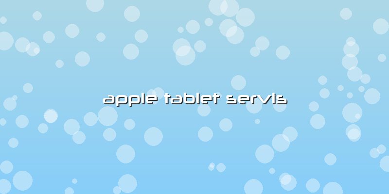 Apple Tablet Servis
