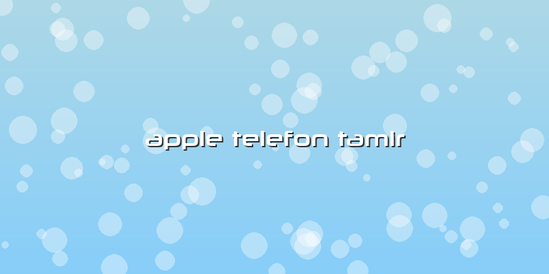 Apple Telefon Tamir