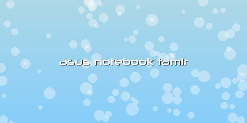 Asus Notebook Tamir