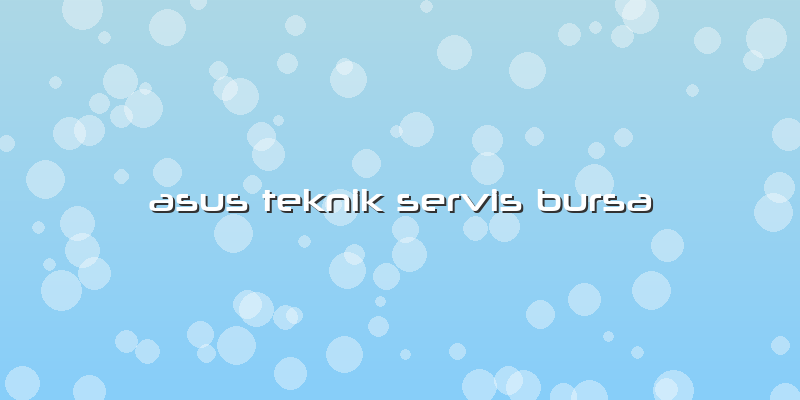 Asus Teknik Servis Bursa