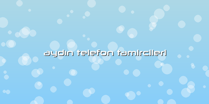 AydÄ±n Telefon Tamircileri