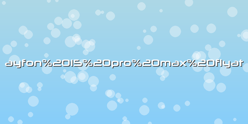 Ayfon 15 pro max fiyat