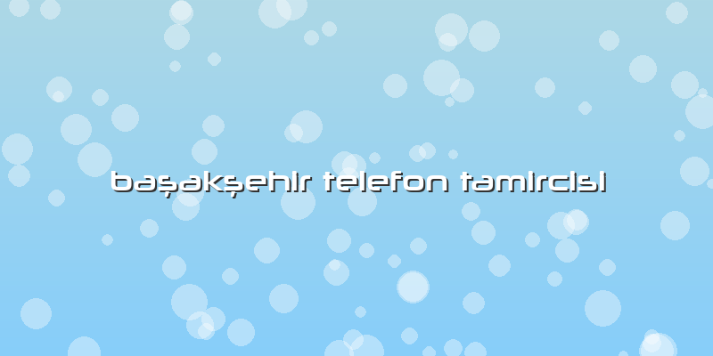 Başakşehir Telefon Tamircisi