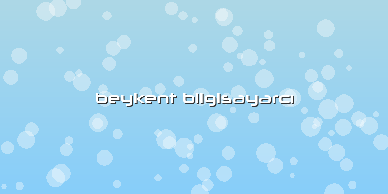 Beykent BilgisayarcÄ±