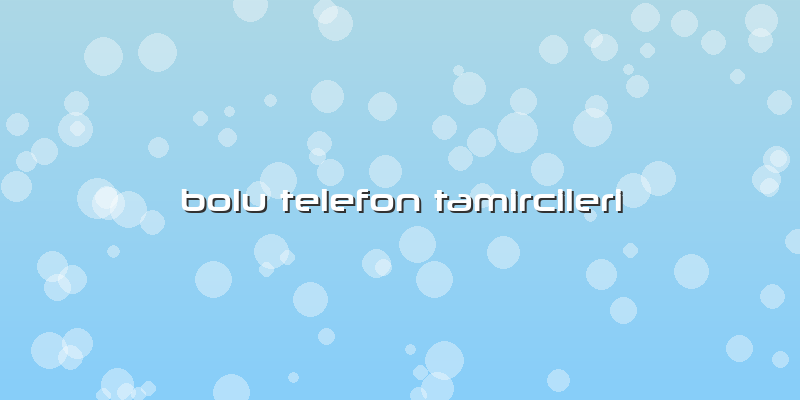 Bolu Telefon Tamircileri