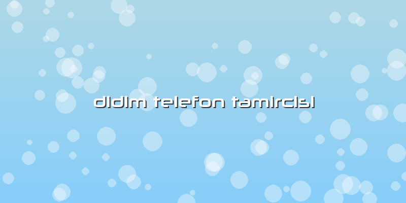 Didim Telefon Tamircisi
