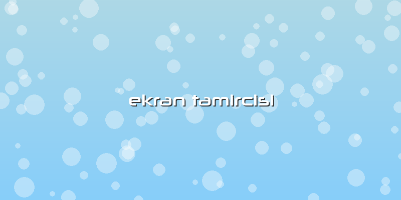 Ekran Tamircisi