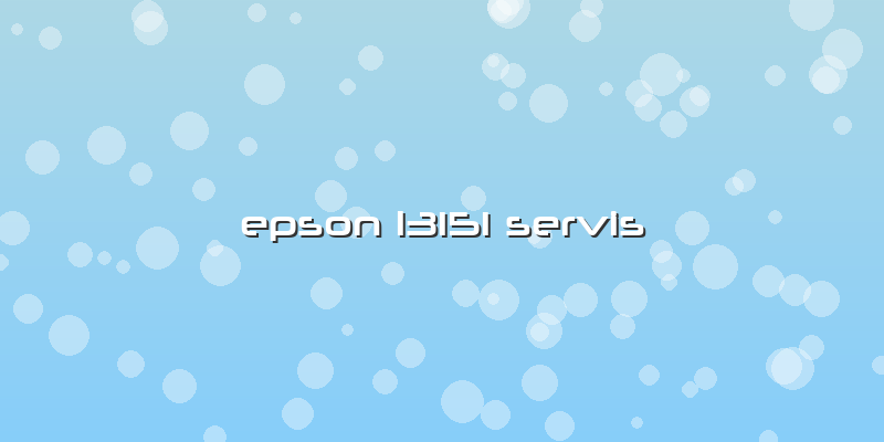 Epson L3151 Servis