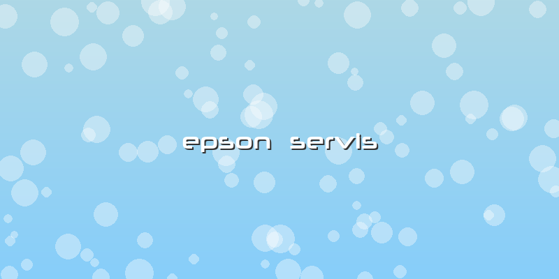 Epson Servis