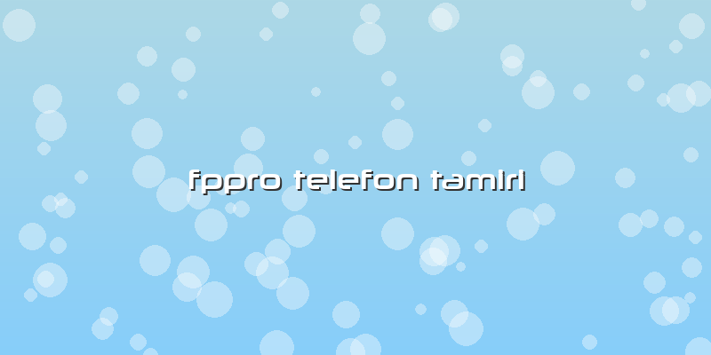 Fppro Telefon Tamiri
