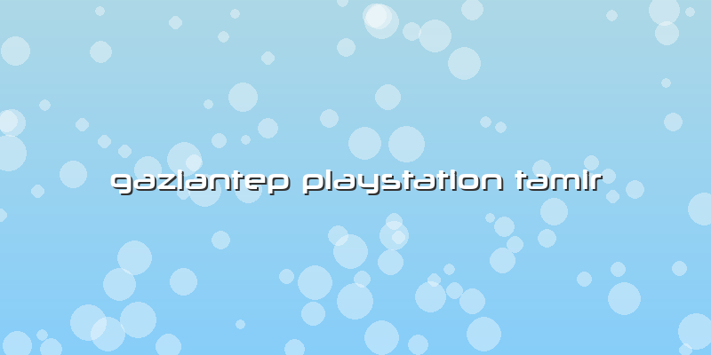 Gaziantep Playstation Tamir