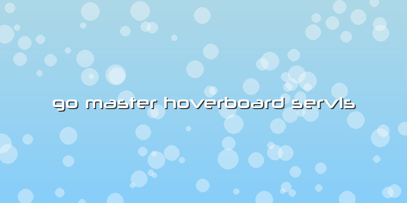Go Master Hoverboard Servis