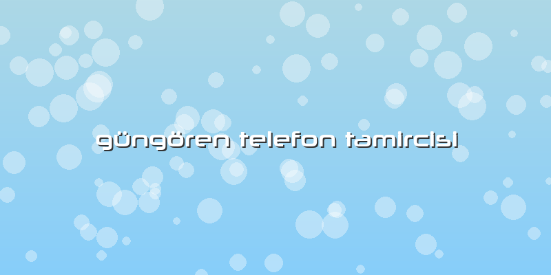 Güngören Telefon Tamircisi
