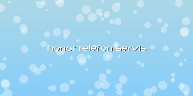Honor Telefon Servis