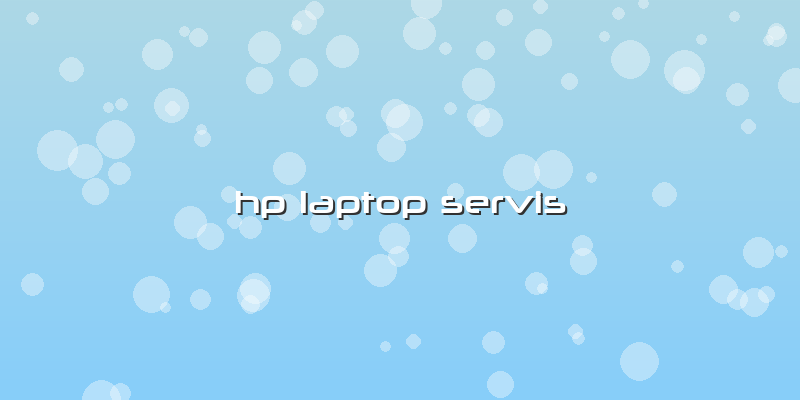 Hp Laptop Servis
