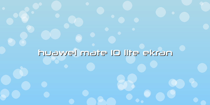 Huawei Mate 10 Lite Ekran
