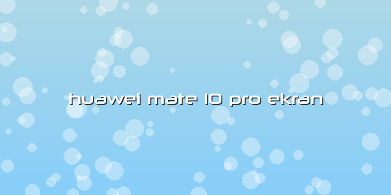 Huawei Mate 10 Pro Ekran