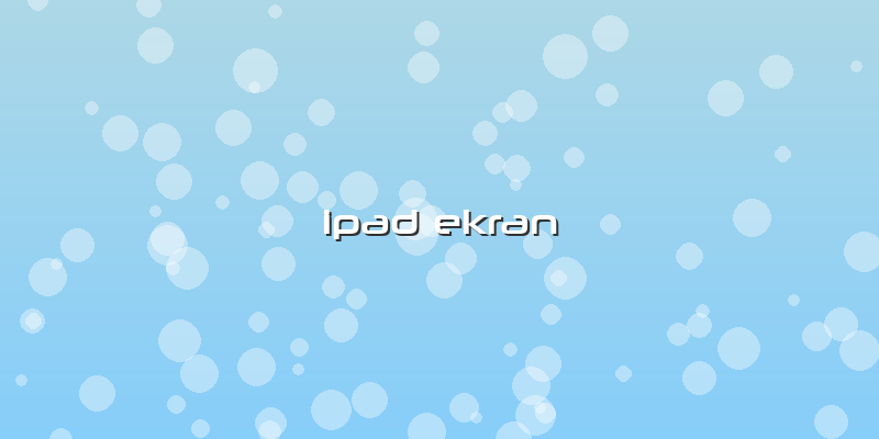 Ipad Ekran