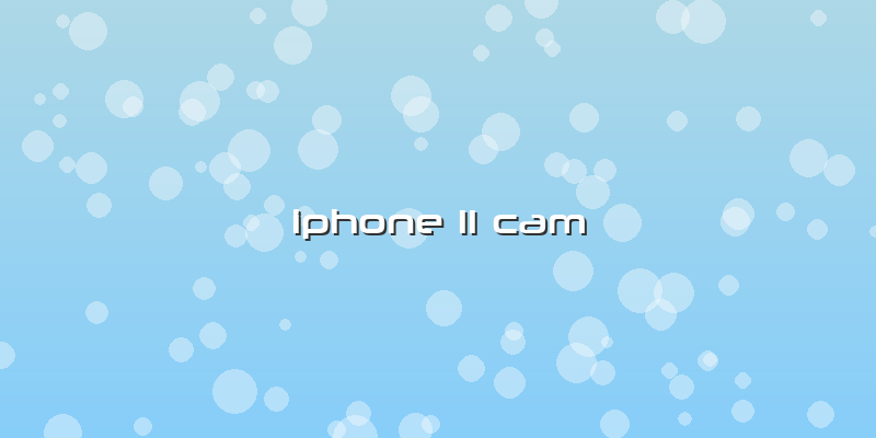 Iphone 11 Cam