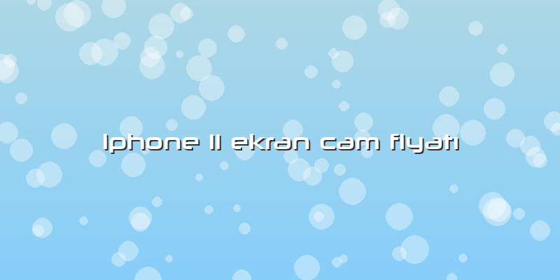 Iphone 11 Ekran Cam FiyatÄ±