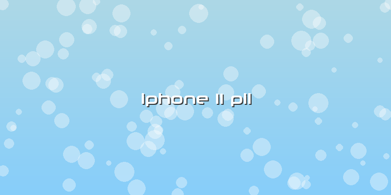 Iphone 11 Pil