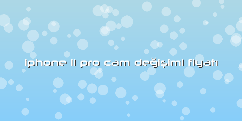 Iphone 11 Pro Cam Değişimi FiyatÄ±