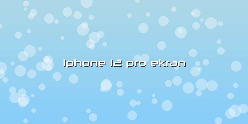 Iphone 12 Pro Ekran
