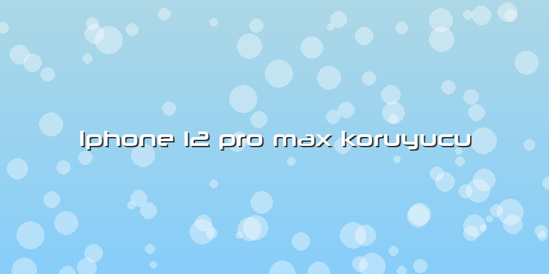 Iphone 12 Pro Max Koruyucu