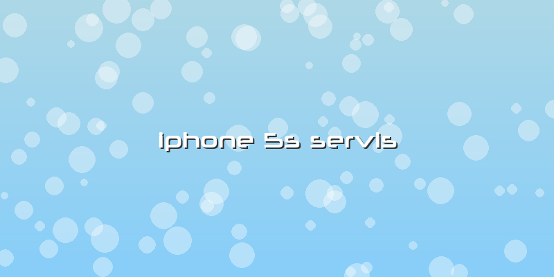 Iphone 5s Servis