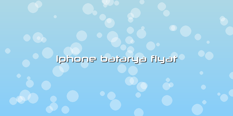 Iphone Batarya Fiyat