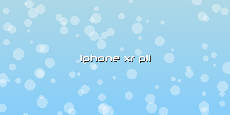 Iphone Xr Pil