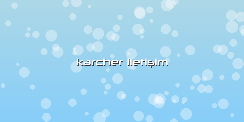 Karcher Iletişim