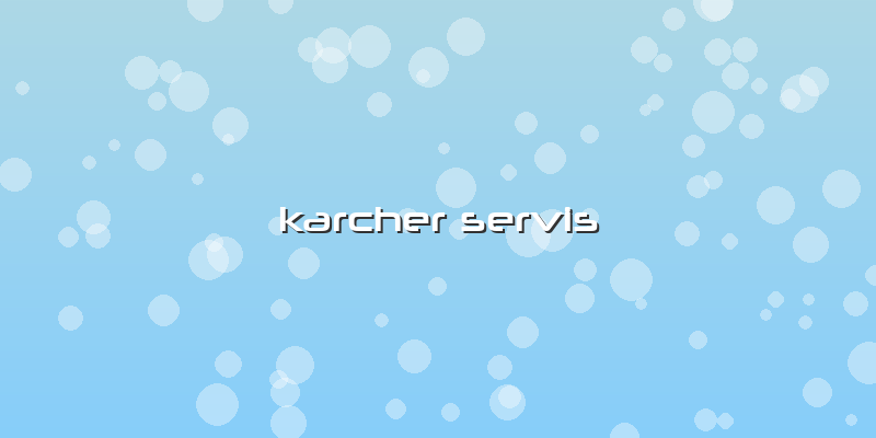 Karcher Servis