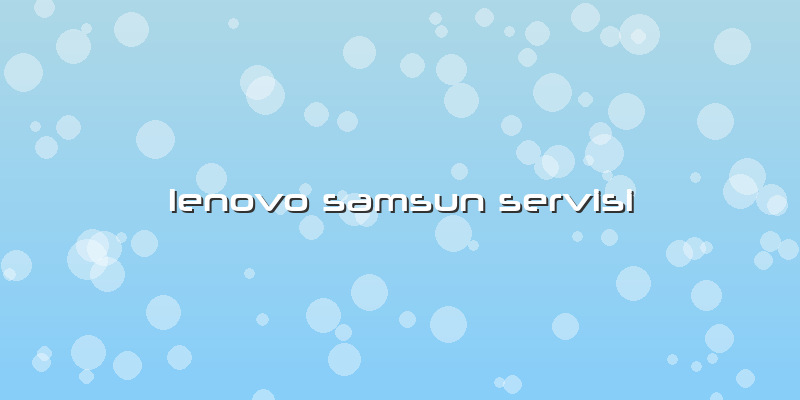 Lenovo Samsun Servisi