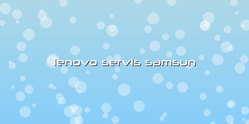 Lenovo Servis Samsun