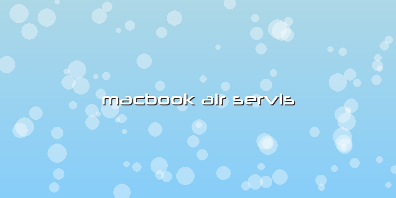 Macbook Air Servis
