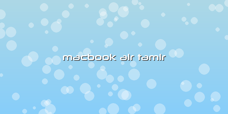 Macbook Air Tamir
